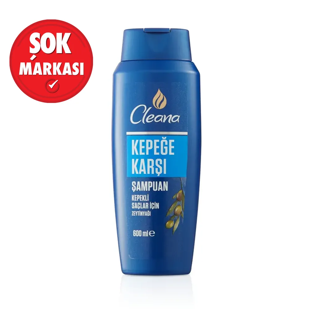 Cleana Şampuan Kepeğe Karşı Zeytinyağlı 600 ml