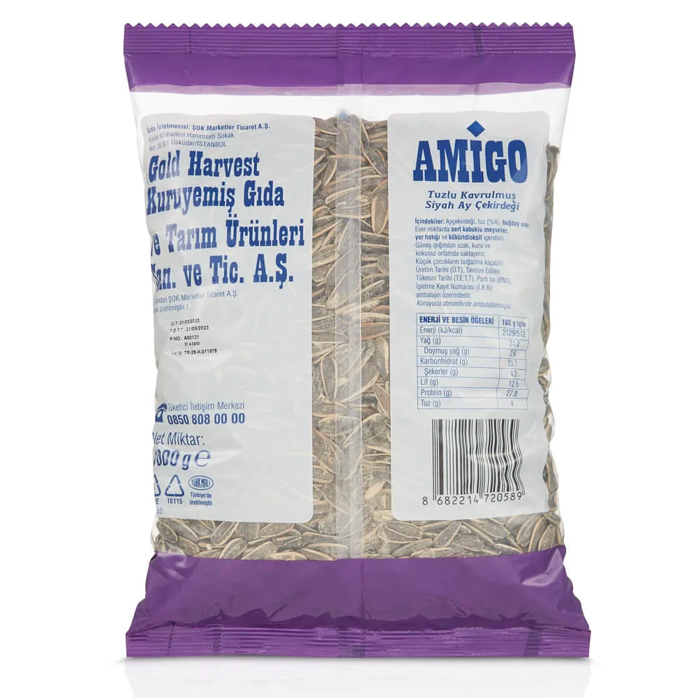 Amigo Tuzlu Siyah Çekirdek 1 kg