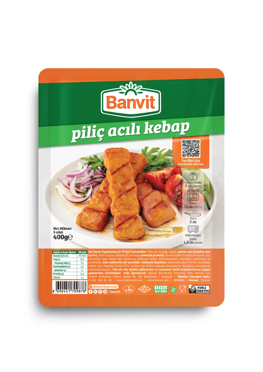 Banvit Piliç Acılı Kebap 400 g