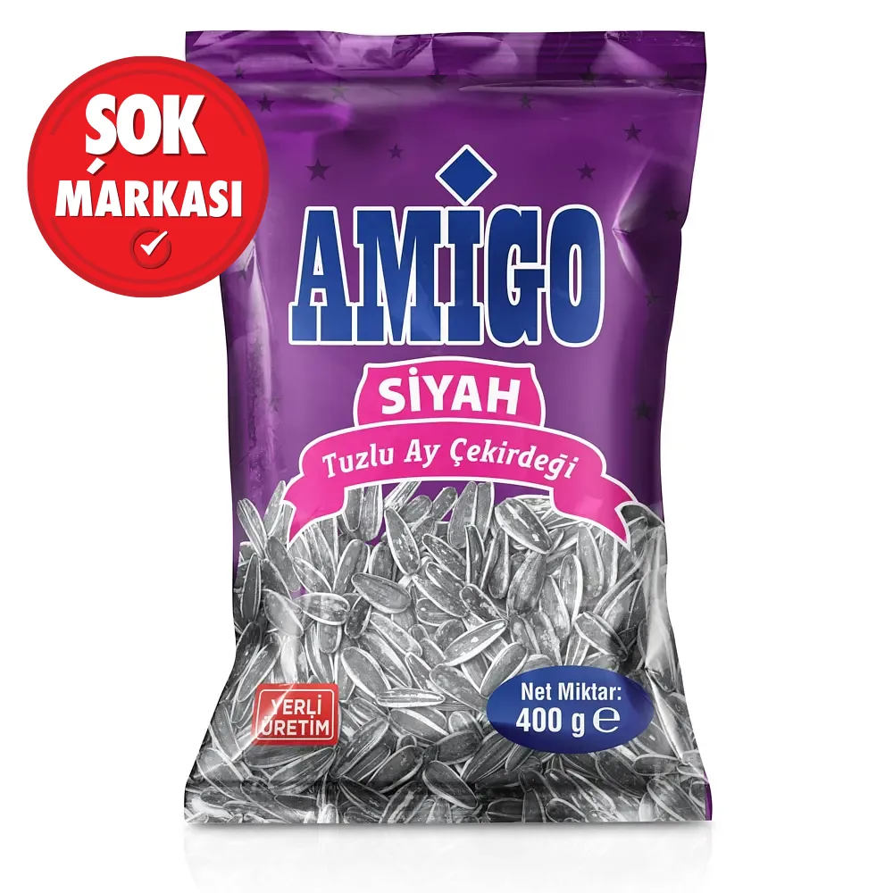 Amigo Siyah Tuzlu Ay Çekirdeği 400 g