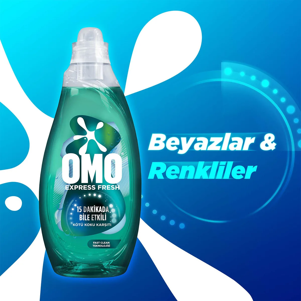 Omo Express Fresh Beyaz Ve Renkliler 1480 Ml