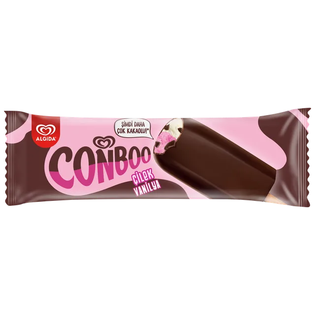 Algida Conboo Çilekli-Vanilyalı Dondurma  60 ml
