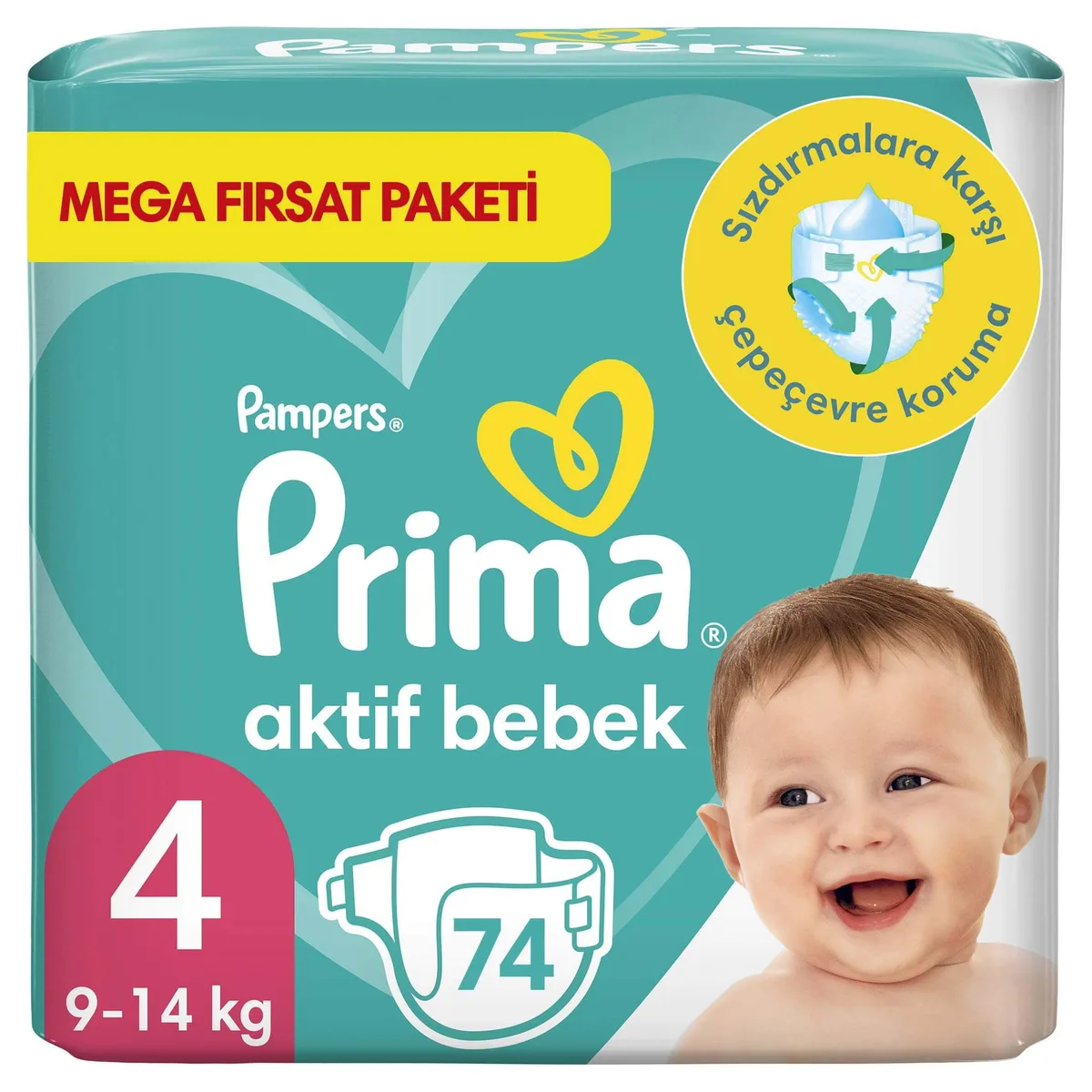 Prima Mega Fırsat Paketi Maxi Bebek Bezi 74'lü