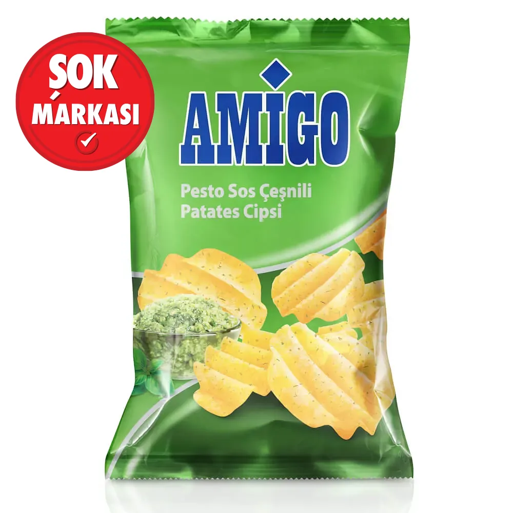 Amigo Pesto Sos Çeşnili Patates Cipsi 200 g
