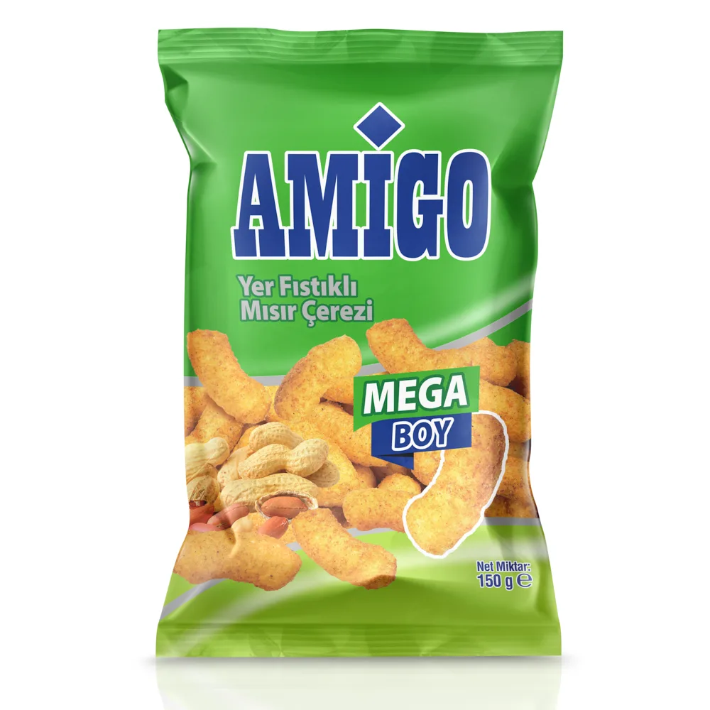 Amigo Yer Fıstıklı Mısır Çerezi Mega Boy 150 g