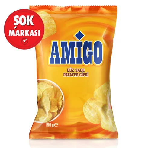Amigo Düz Sade Patates Cipsi 150 g