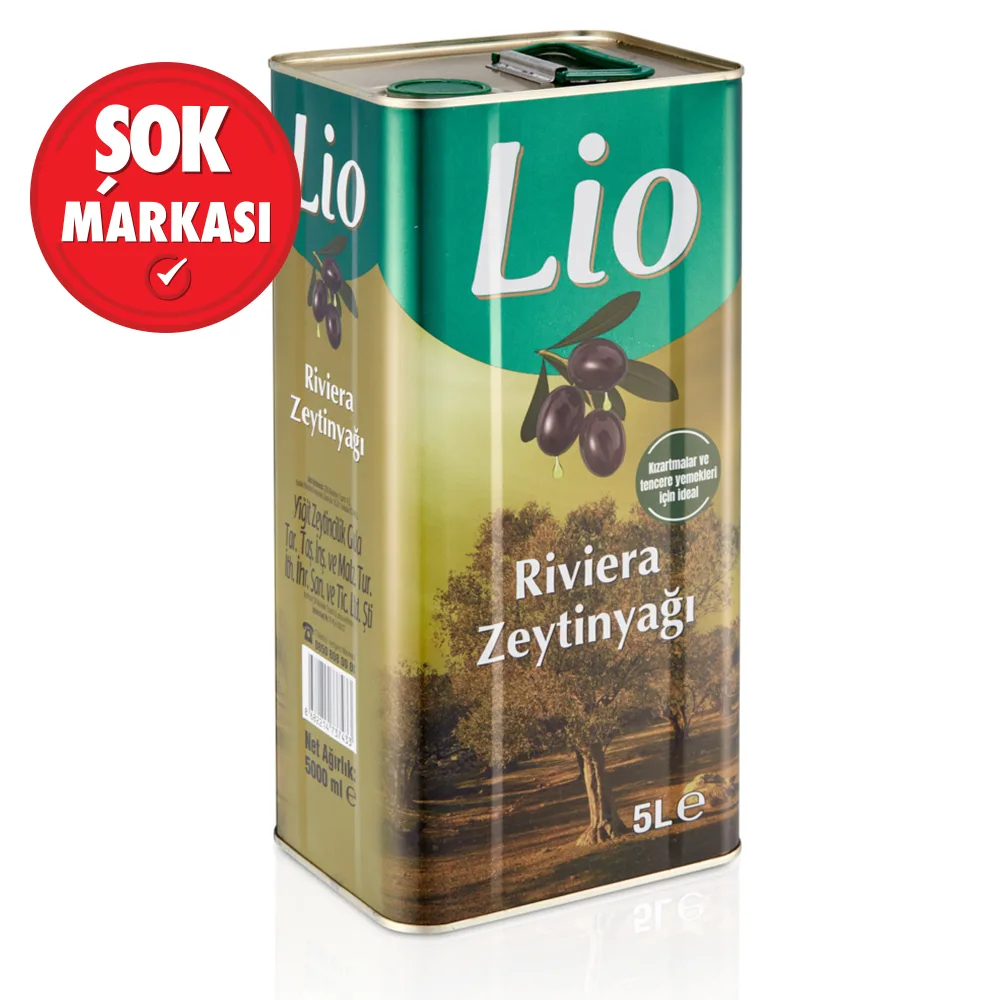 Lio Riviera Zeytinyağı Teneke 5 L