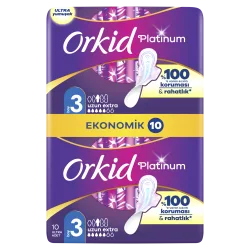 Orkid Platinum Uzun Ekstra Hijyenik Ped 10'lu