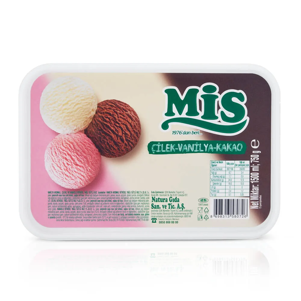Mis Çilek-Vanilya-Kakao 1500 ml
