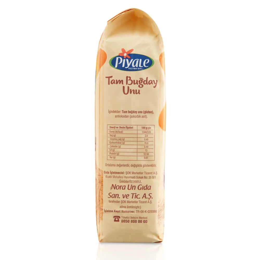 Piyale Tam Buğday Unu 2 Kg