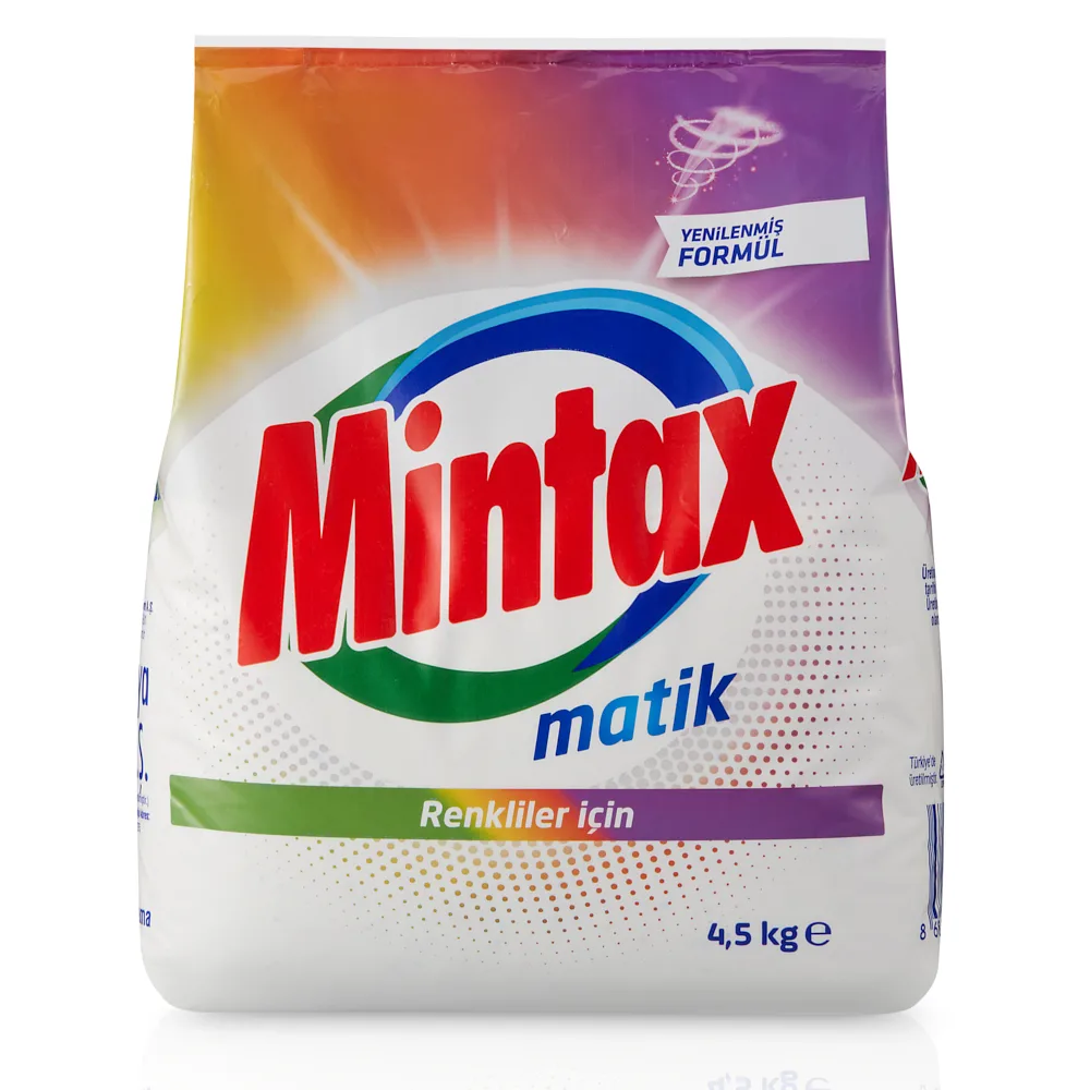 Mintax Matik Renkliler İçin Toz Deterjan 4.5 Kg