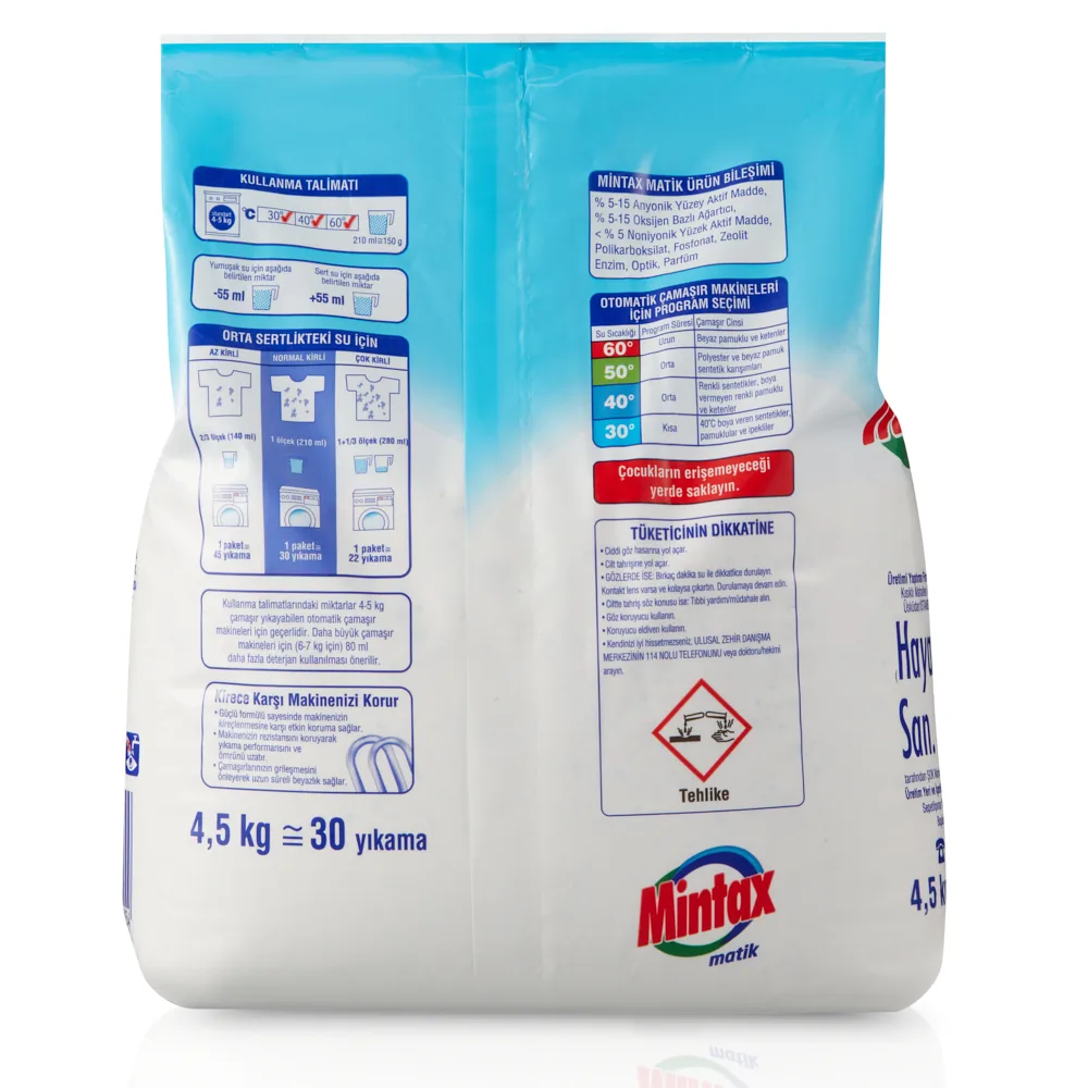 Mintax Matik Beyazlar İçin 4.5 Kg