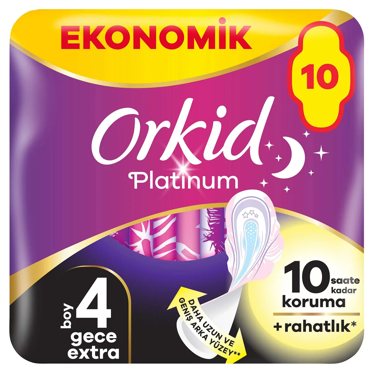 Orkid Platinum Gece Ekstra 10 Adet