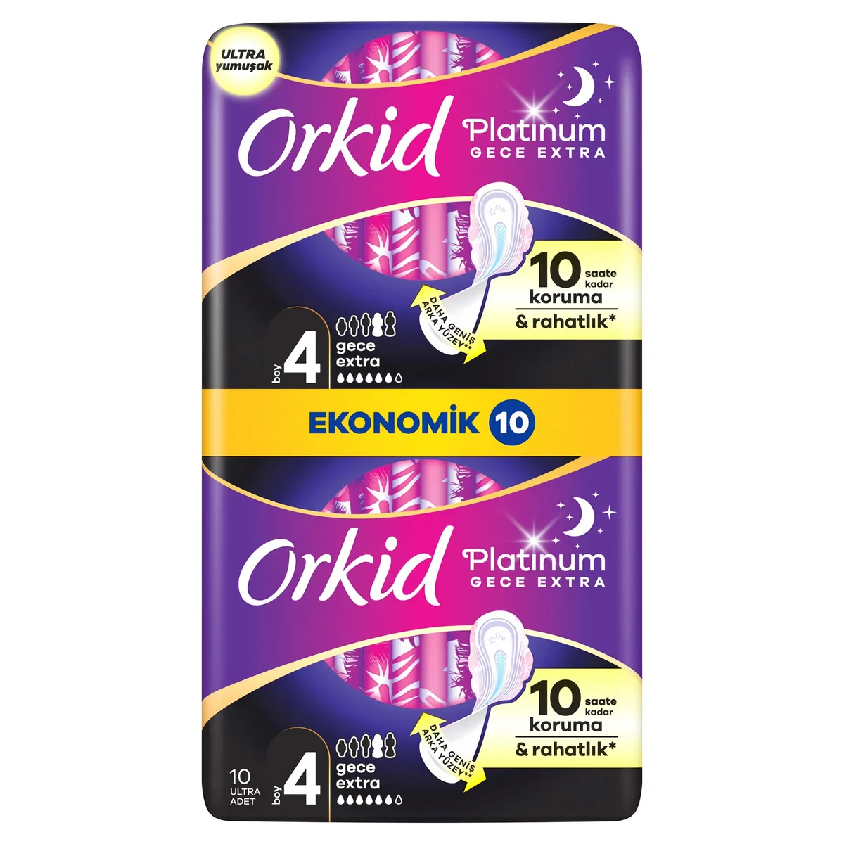 Orkid Platinum Gece Ekstra 10 Adet