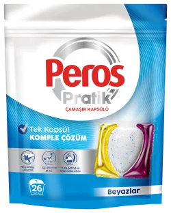 Peros Pratik Pods Çamaşır Kapsülü Beyazlar 26'lı