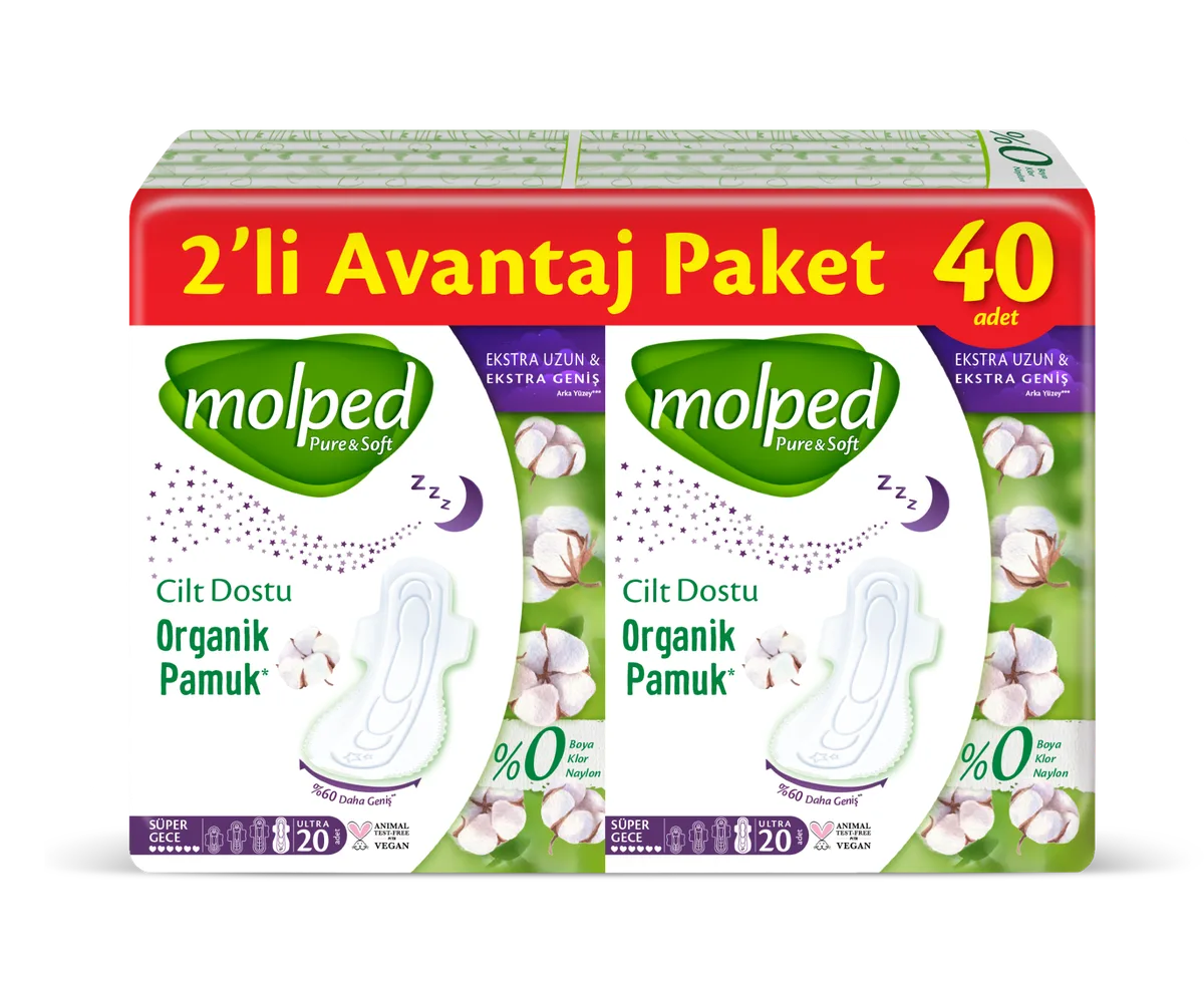 Molped Pure&Soft Süper Gece 40'lı
