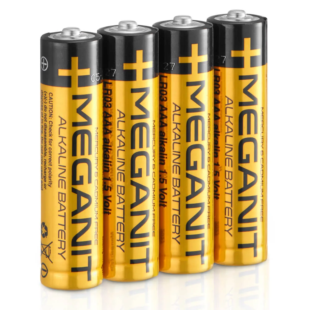 Meganit Alkalin İnce Kalem Pil 4'lü