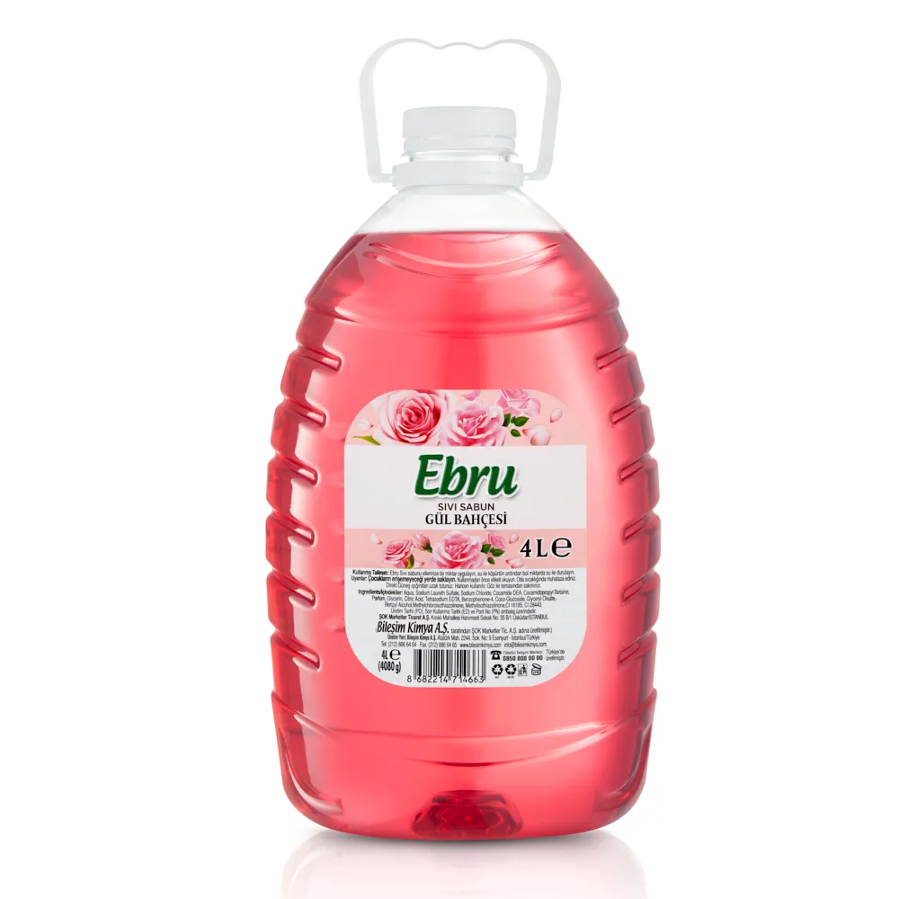 Ebru Sıvı Sabun Gül Bahçesi 4 L
