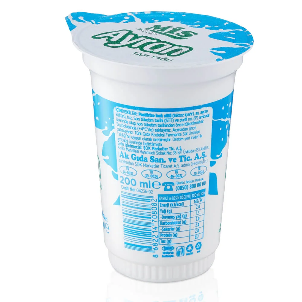 Mis Ayran Tam Yağlı 200 ml