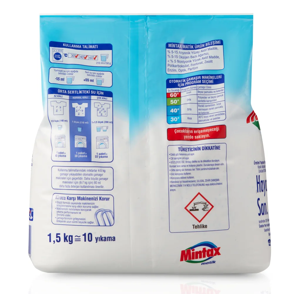 Mintax Matik Beyazlar İçin 1.5 Kg