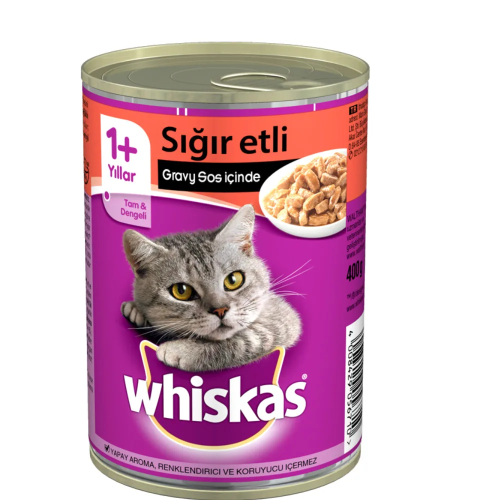 Whiskas Kedi Maması Sığırlı 1+yaş 400 Gr